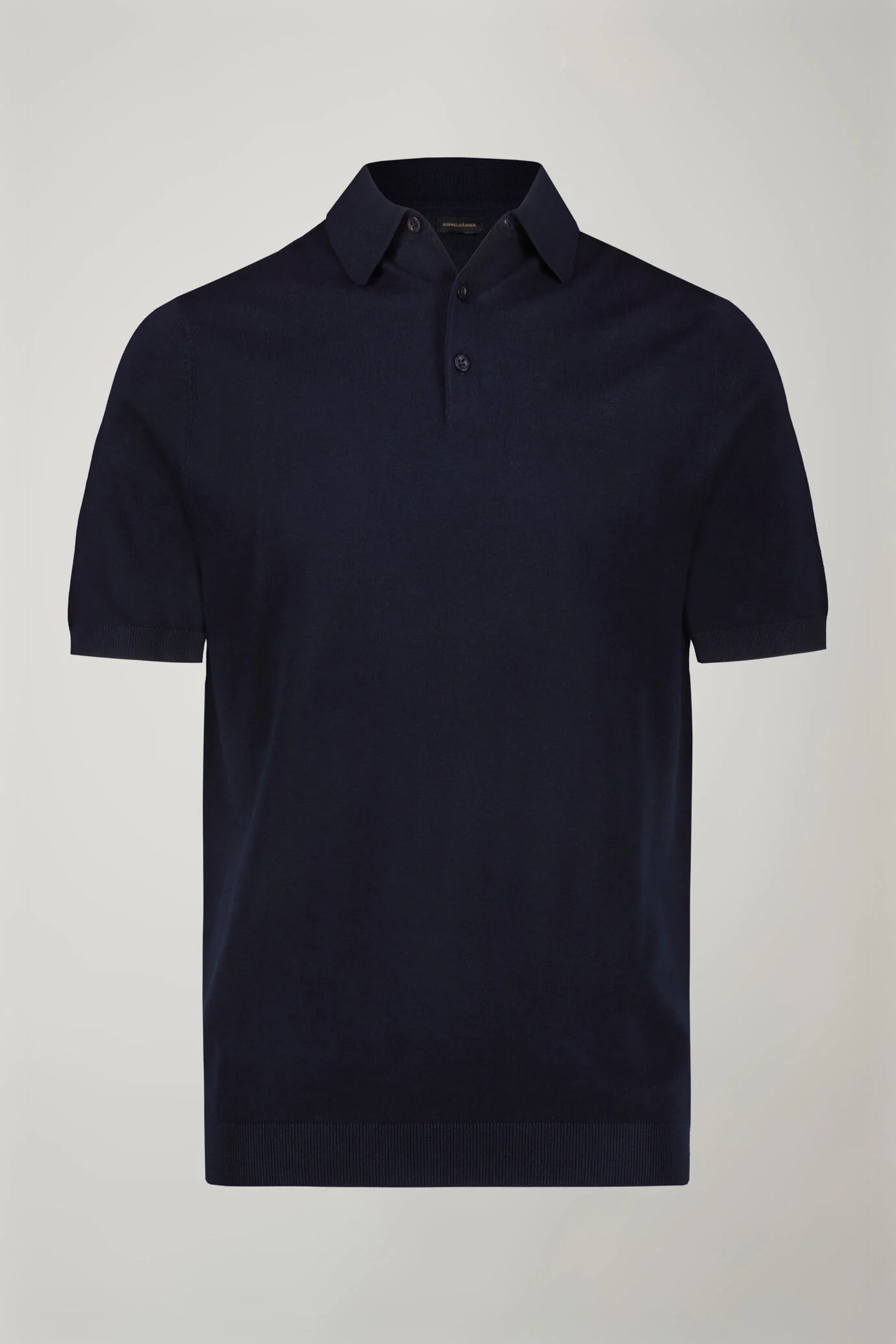 Men's knitted polo 100% cotton short-sleeved regular fit