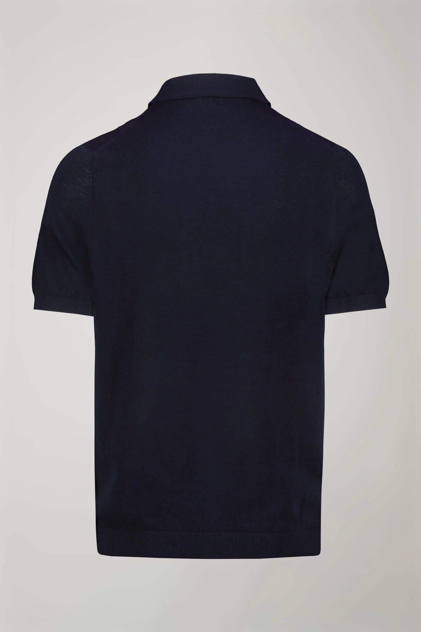 Men's knitted polo 100% cotton short-sleeved regular fit