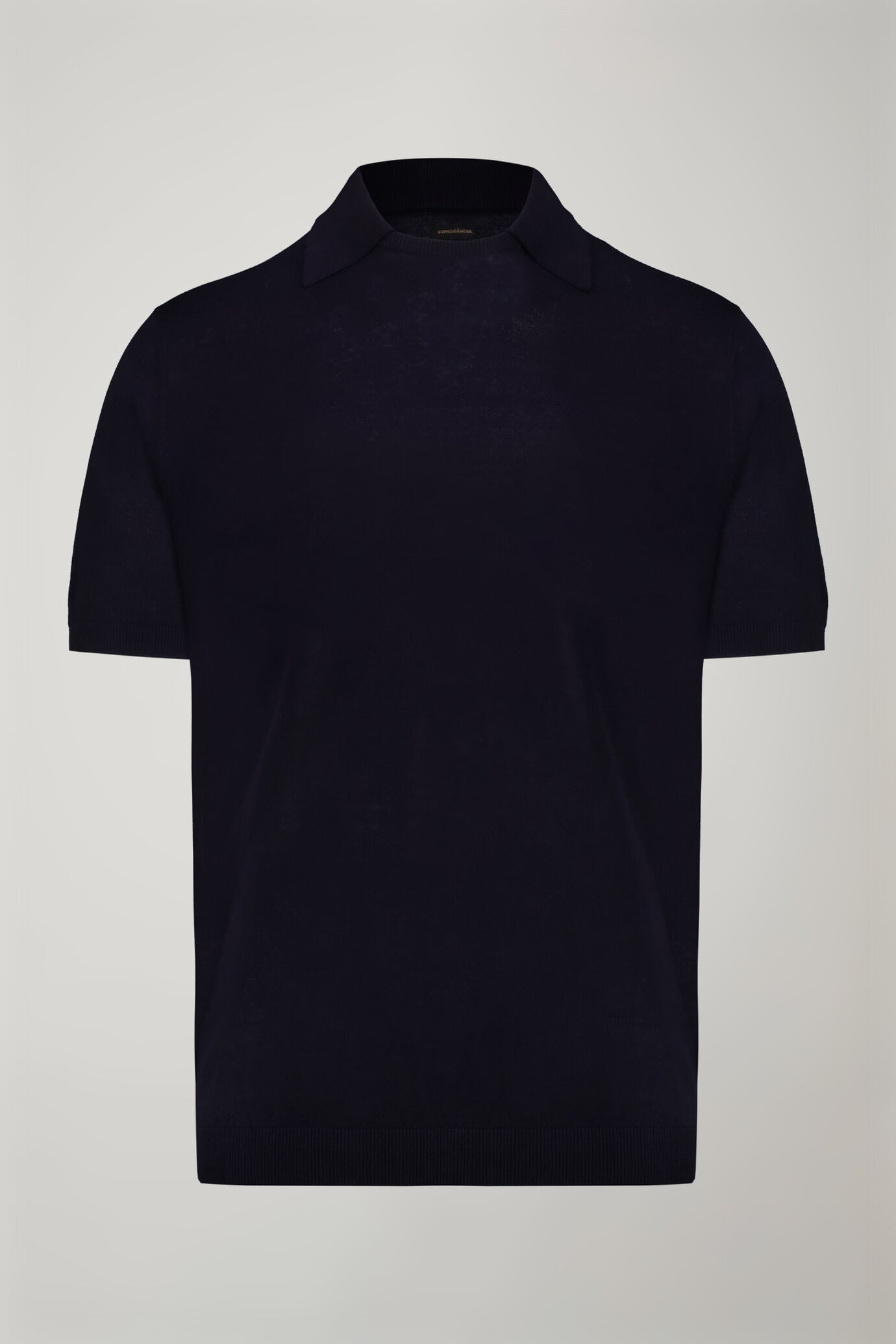 Men's knitted polo 100% cotton short-sleeved regular fit