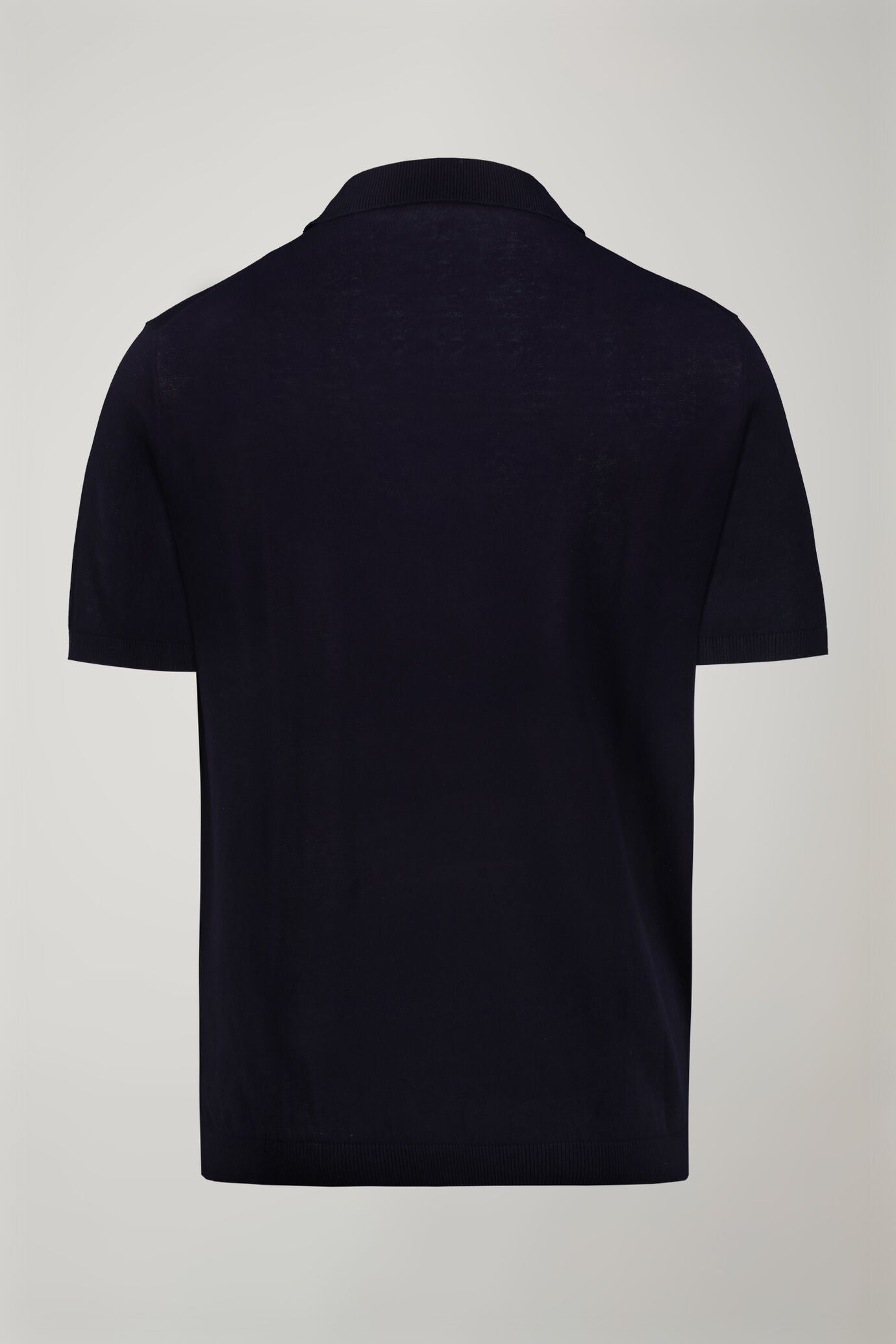 Men's knitted polo 100% cotton short-sleeved regular fit