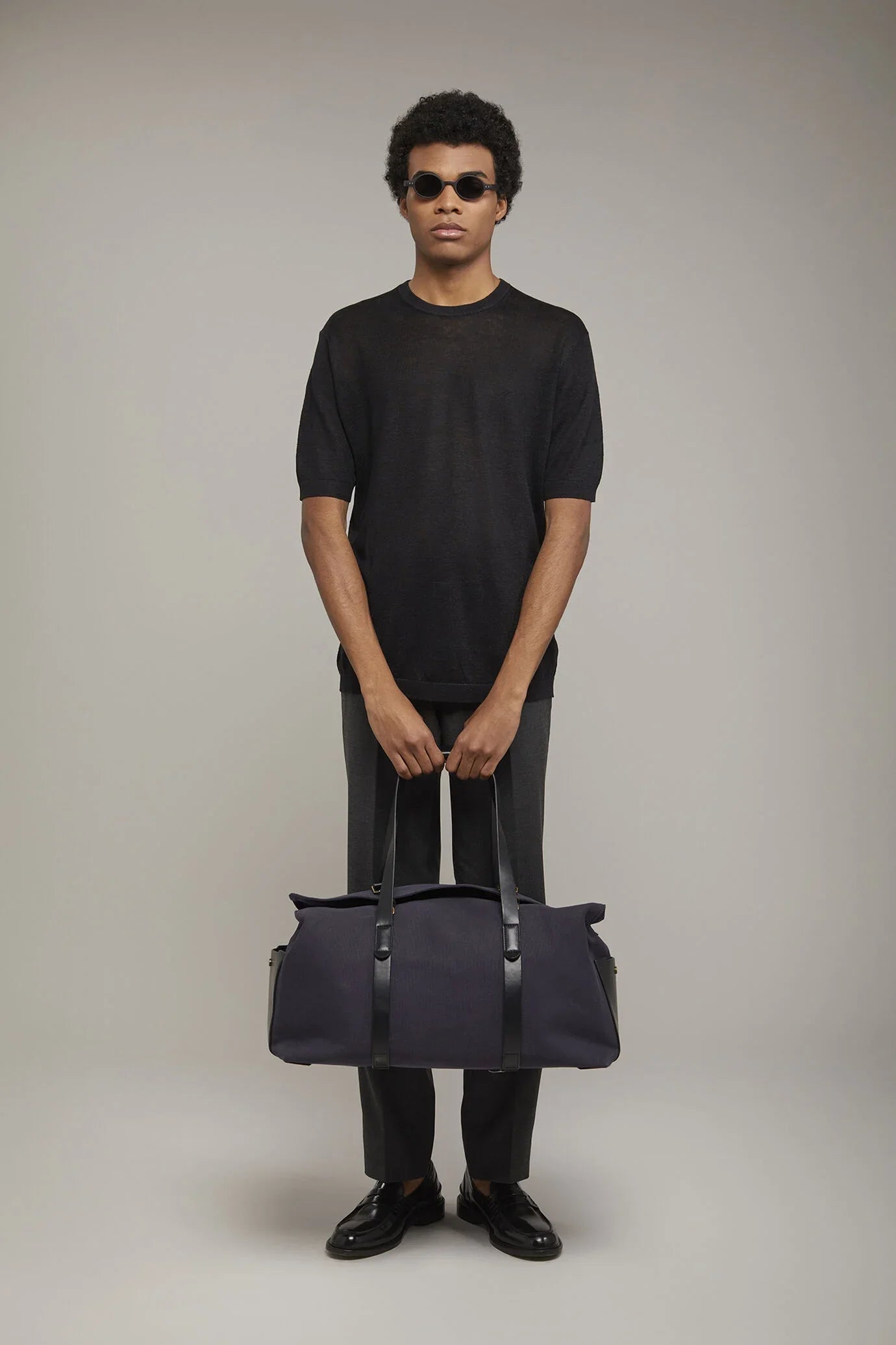 Men's knitted t-shirt 100% linen short-sleeved regular fit
