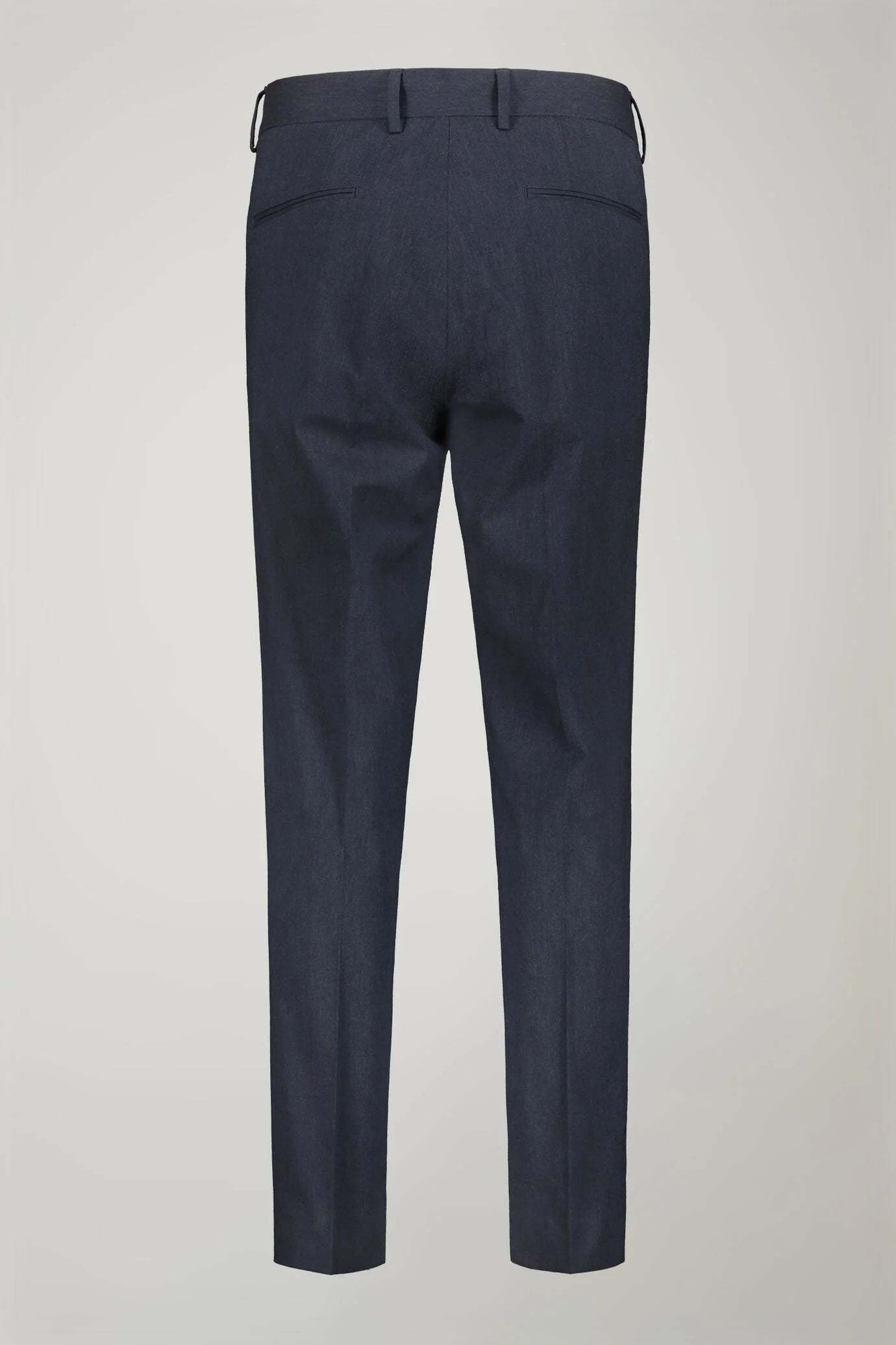 Men's classic trousers with double pleats in flamed effect fabric regular fit