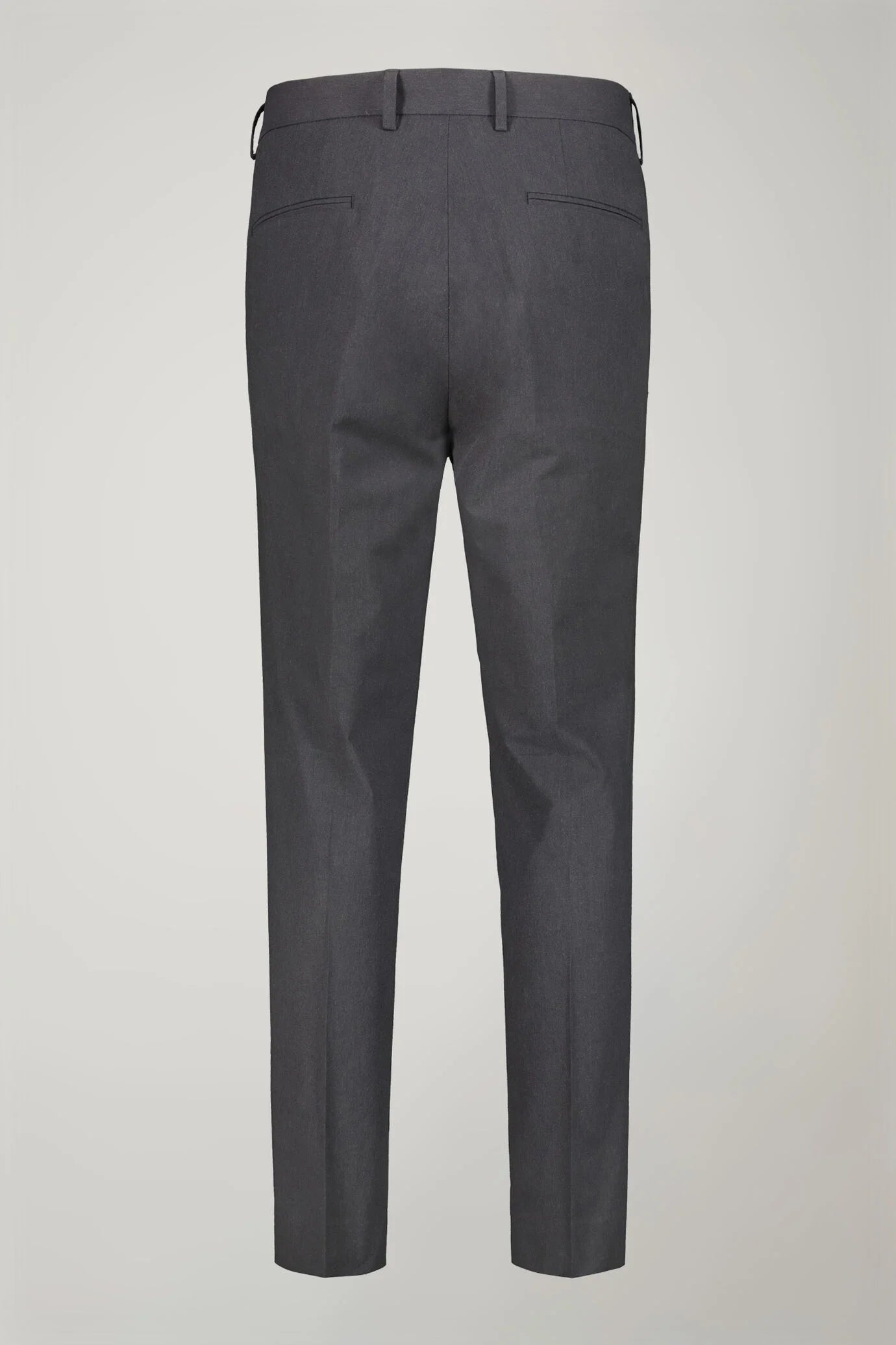 Men's classic trousers with double pleats in flamed effect fabric regular fit