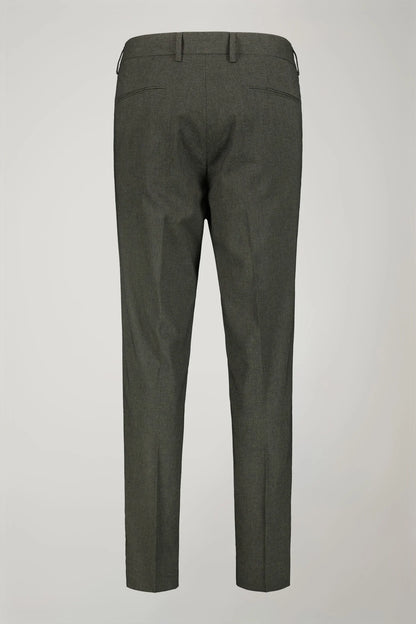 Men's classic double pinces trousers fabric with micro houndstooth pattern regular fit in Green by Doppelganger, Italian Business;Party-Night made from Composition: 59% Polyester 21% Linen 13% Cotton 6% Viscose 1% Elastane
Mood: Business, Party-Night
Type: Double Pinces, Pied De Poule Micro Fabric
Season: Spring Summer 24
Gender: Men
Material: Linen
Style: Classic, Formal, Elegant
Fit: Regular