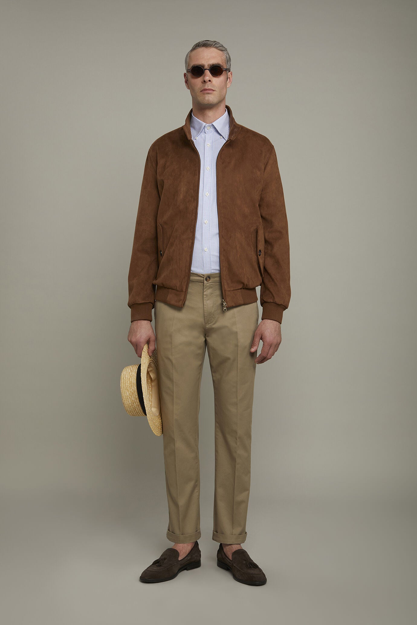 Men's chino trousers classic twill construction perfect fit