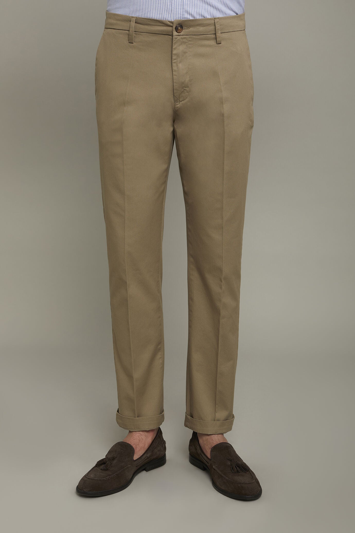 Men's chino trousers classic twill construction perfect fit