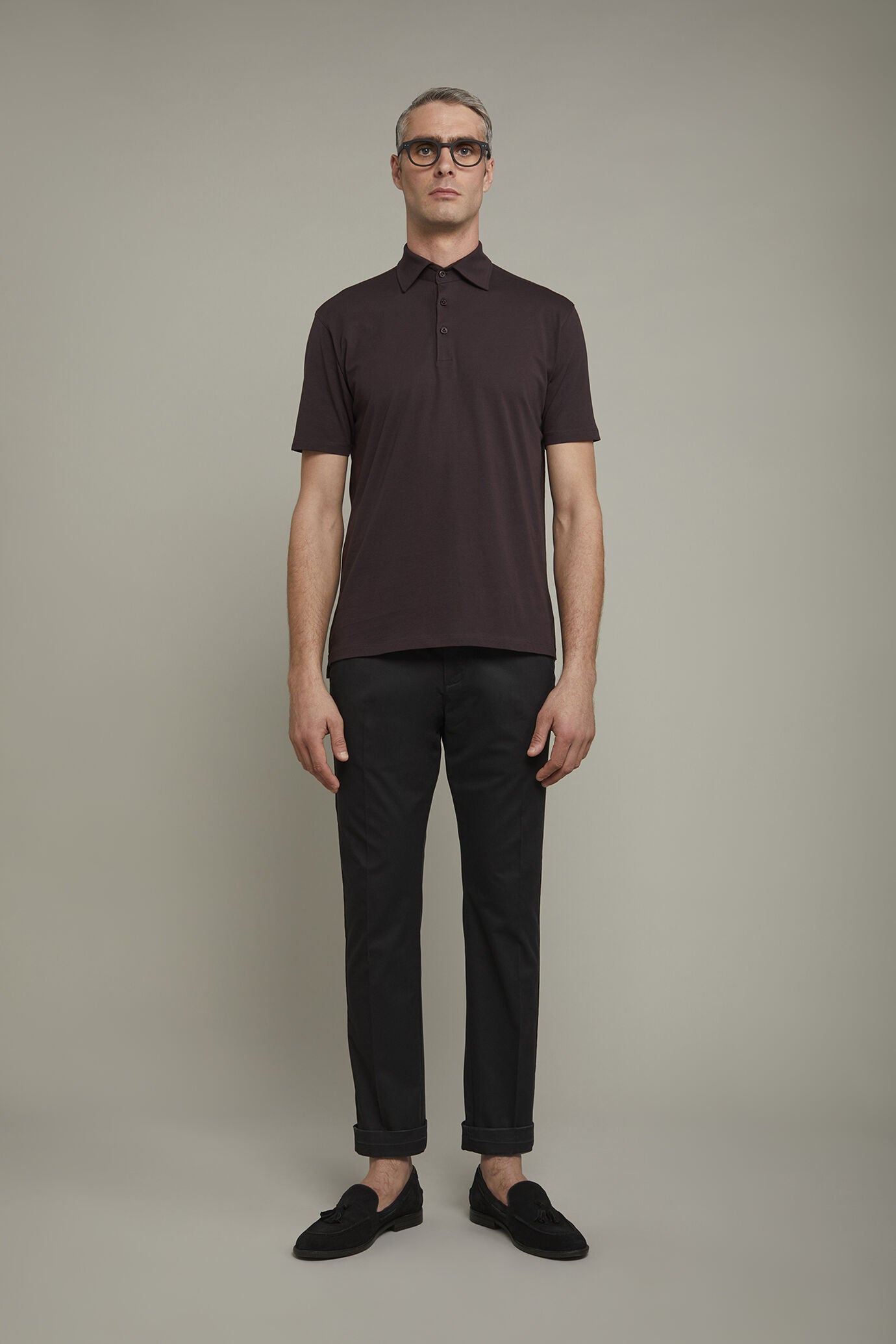Men's chino trousers classic twill construction perfect fit