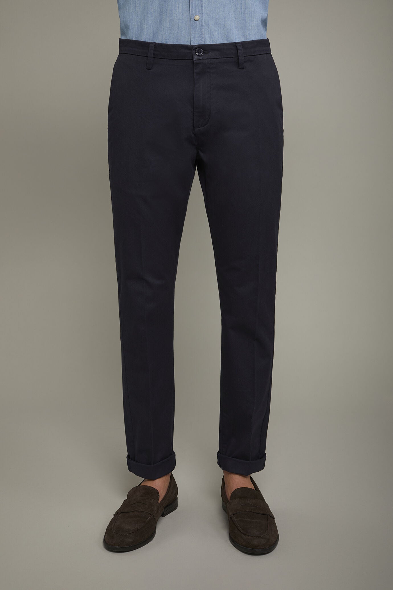 Men's chino trousers classic twill construction perfect fit
