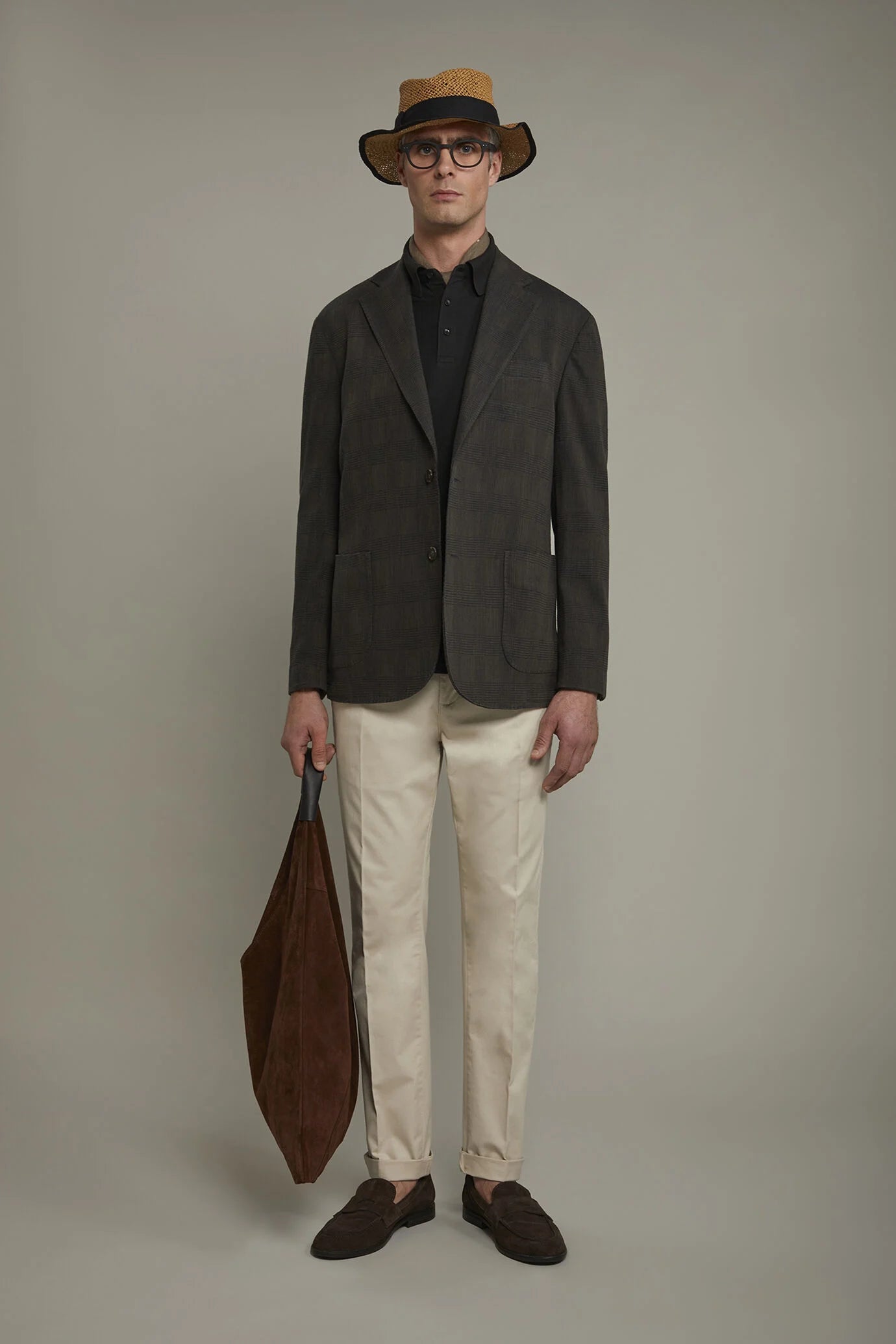 Men's chino trousers classic twill construction perfect fit