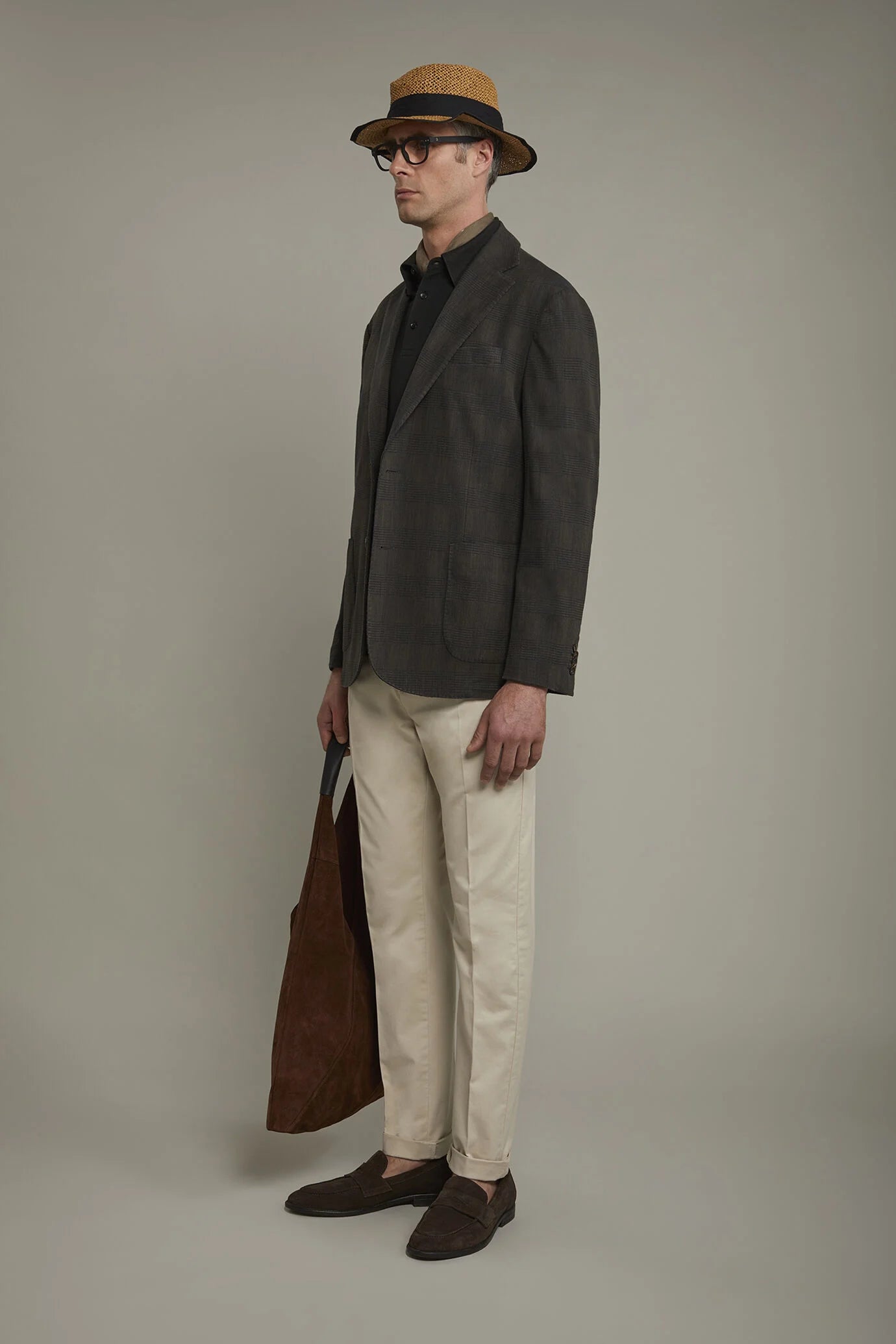 Men's chino trousers classic twill construction perfect fit