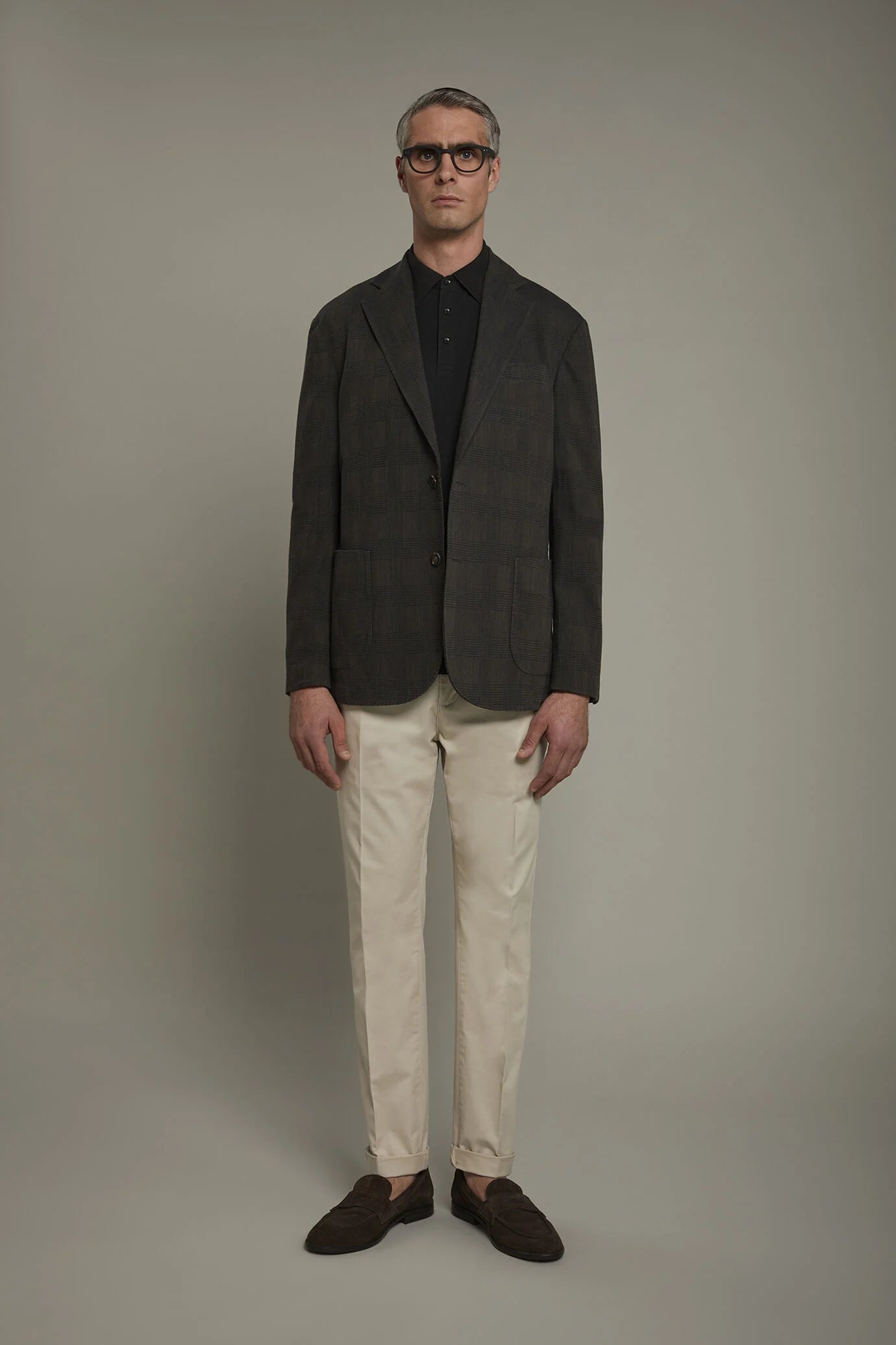 Men's chino trousers classic twill construction perfect fit