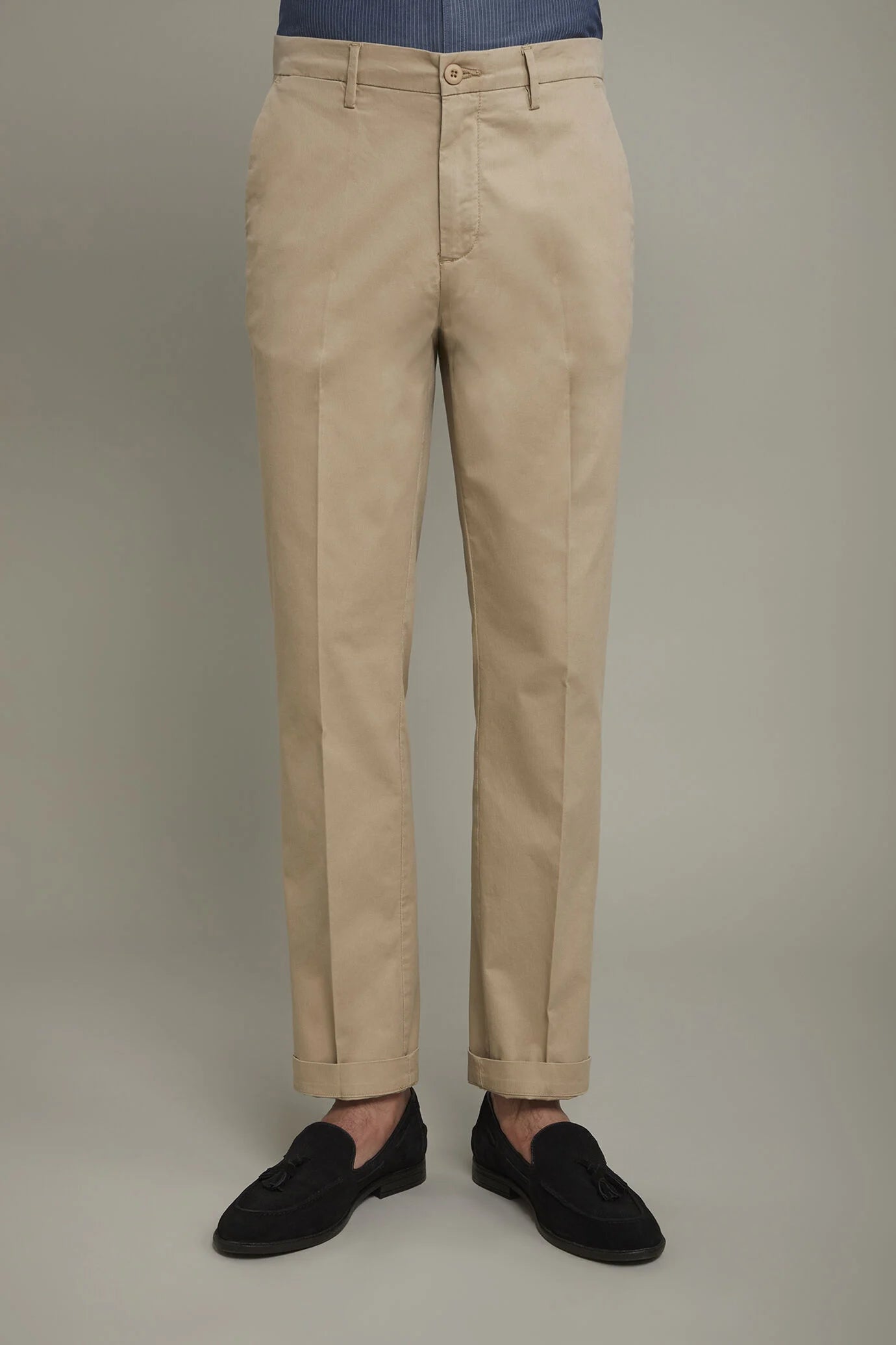 Classic men's trousers cotton cannete fabric regular fit