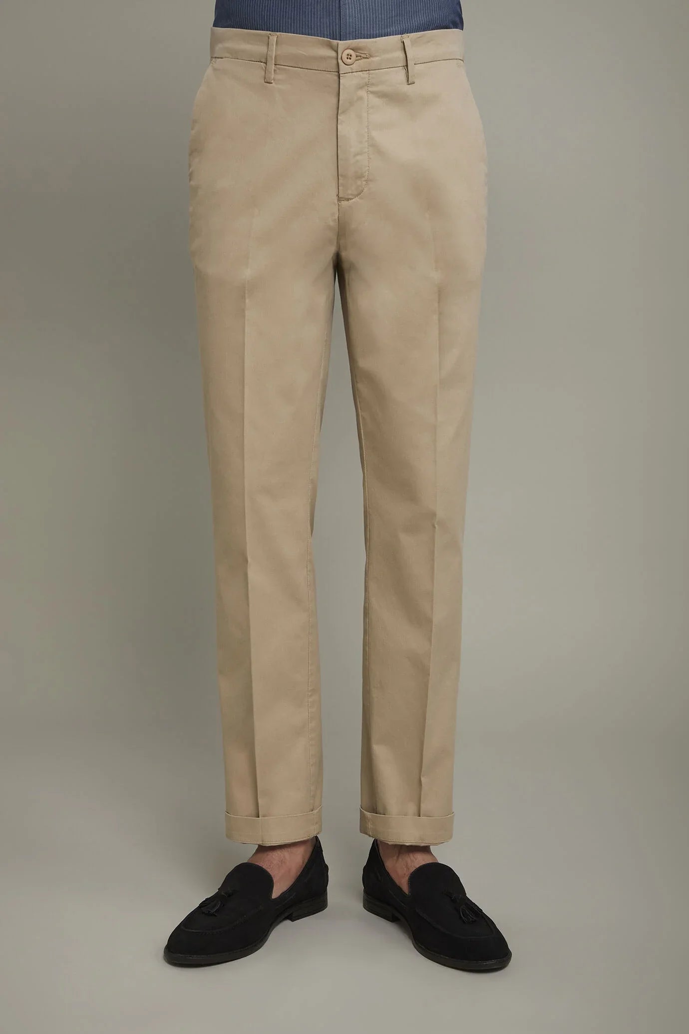 Classic men's trousers cotton cannete fabric regular fit