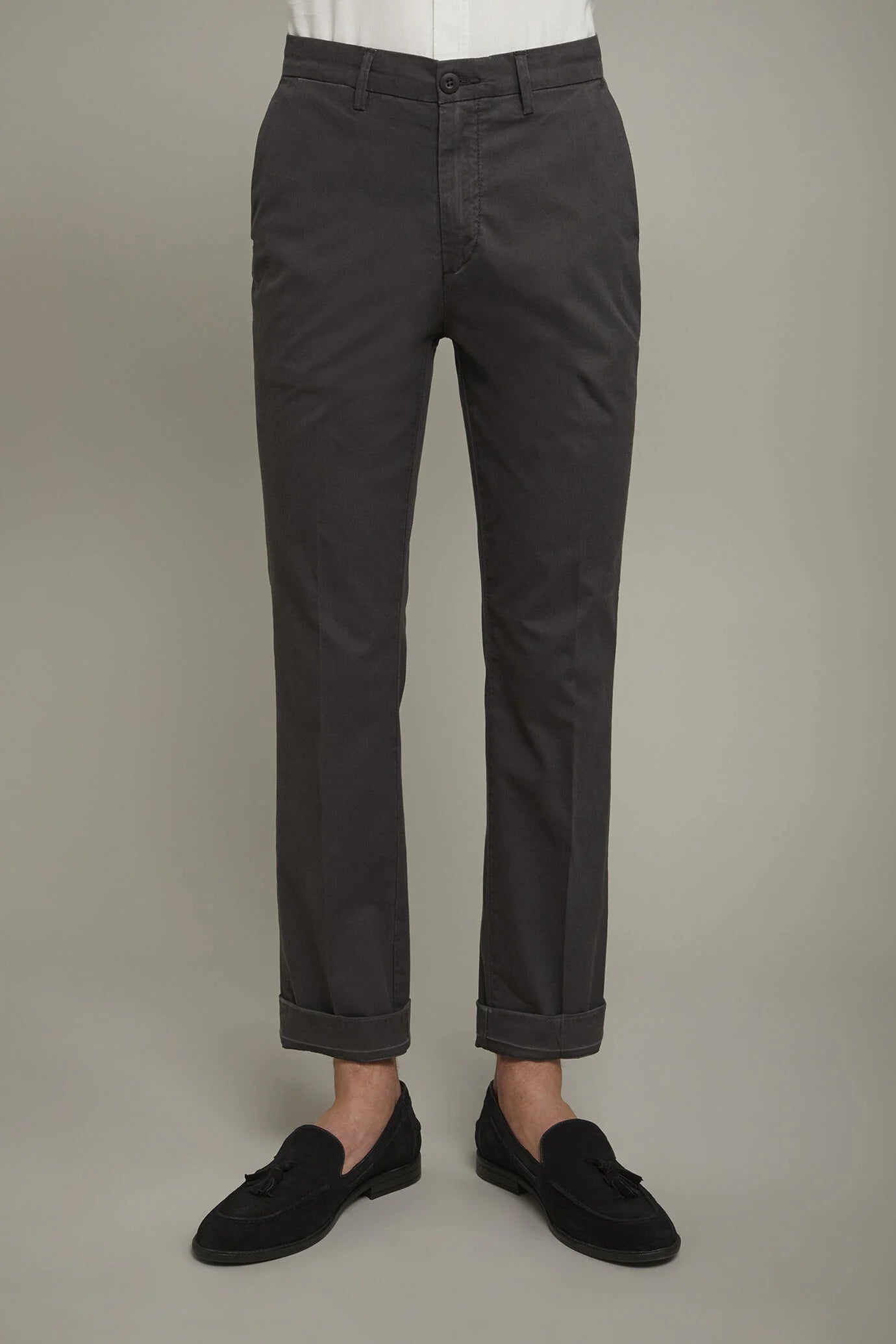 Classic men's trousers cotton cannete fabric regular fit