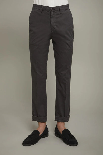 Classic men's trousers cotton cannete fabric regular fit