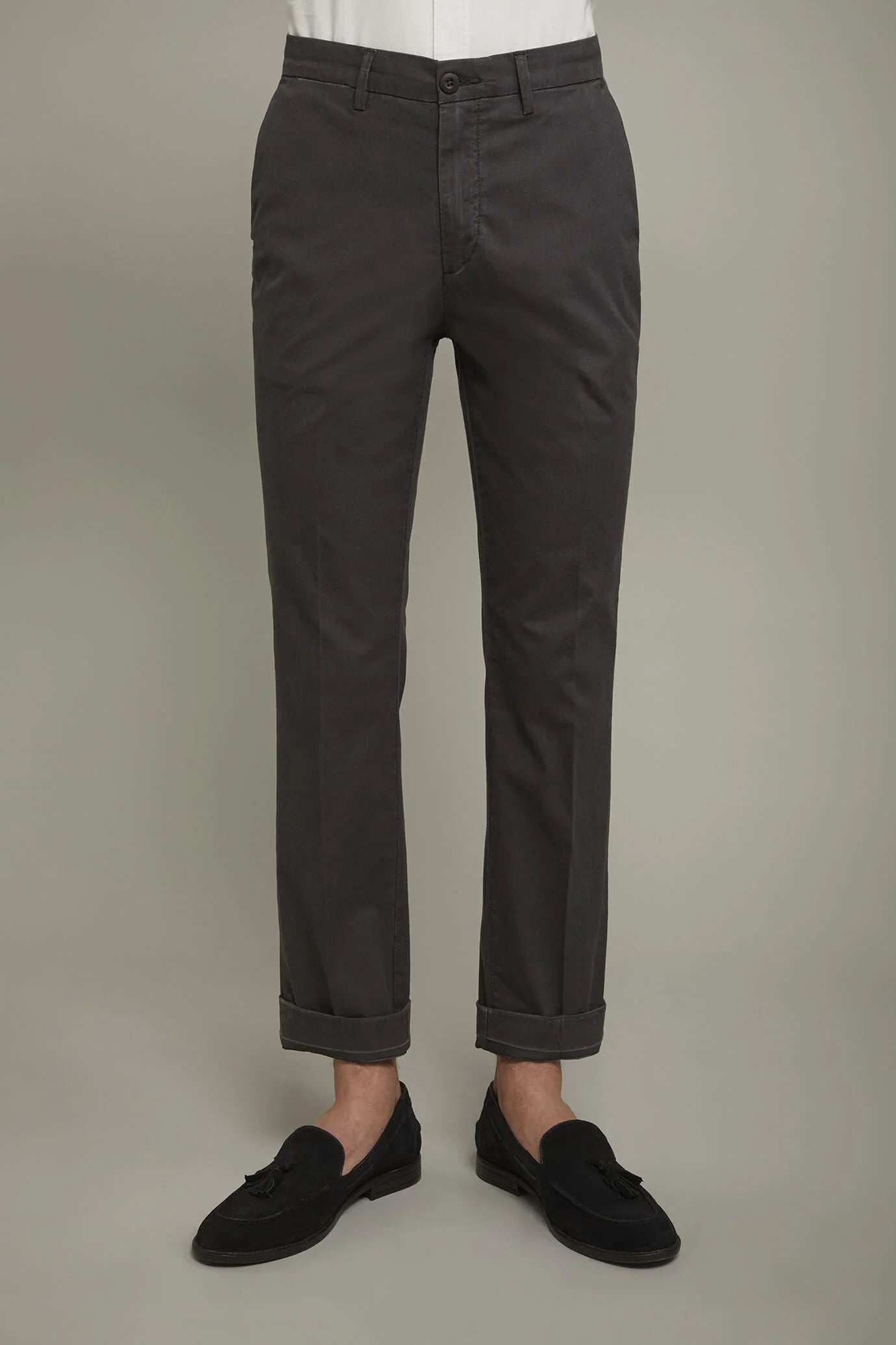 Classic men's trousers cotton cannete fabric regular fit