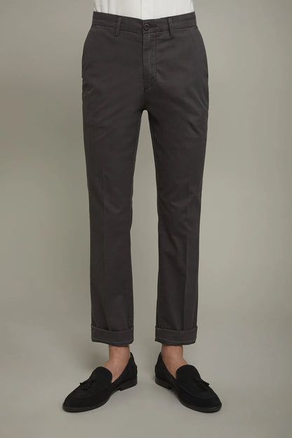Classic men's trousers cotton cannete fabric regular fit