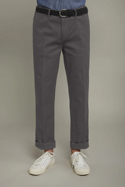 Men's classic chambray regular fit trousers
