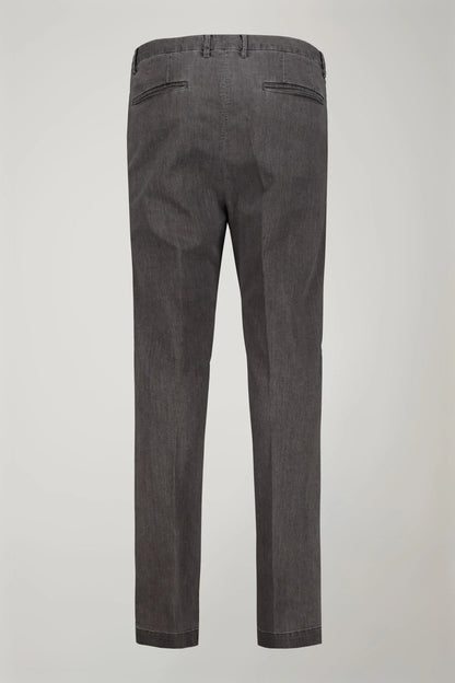 Men's classic chambray regular fit trousers