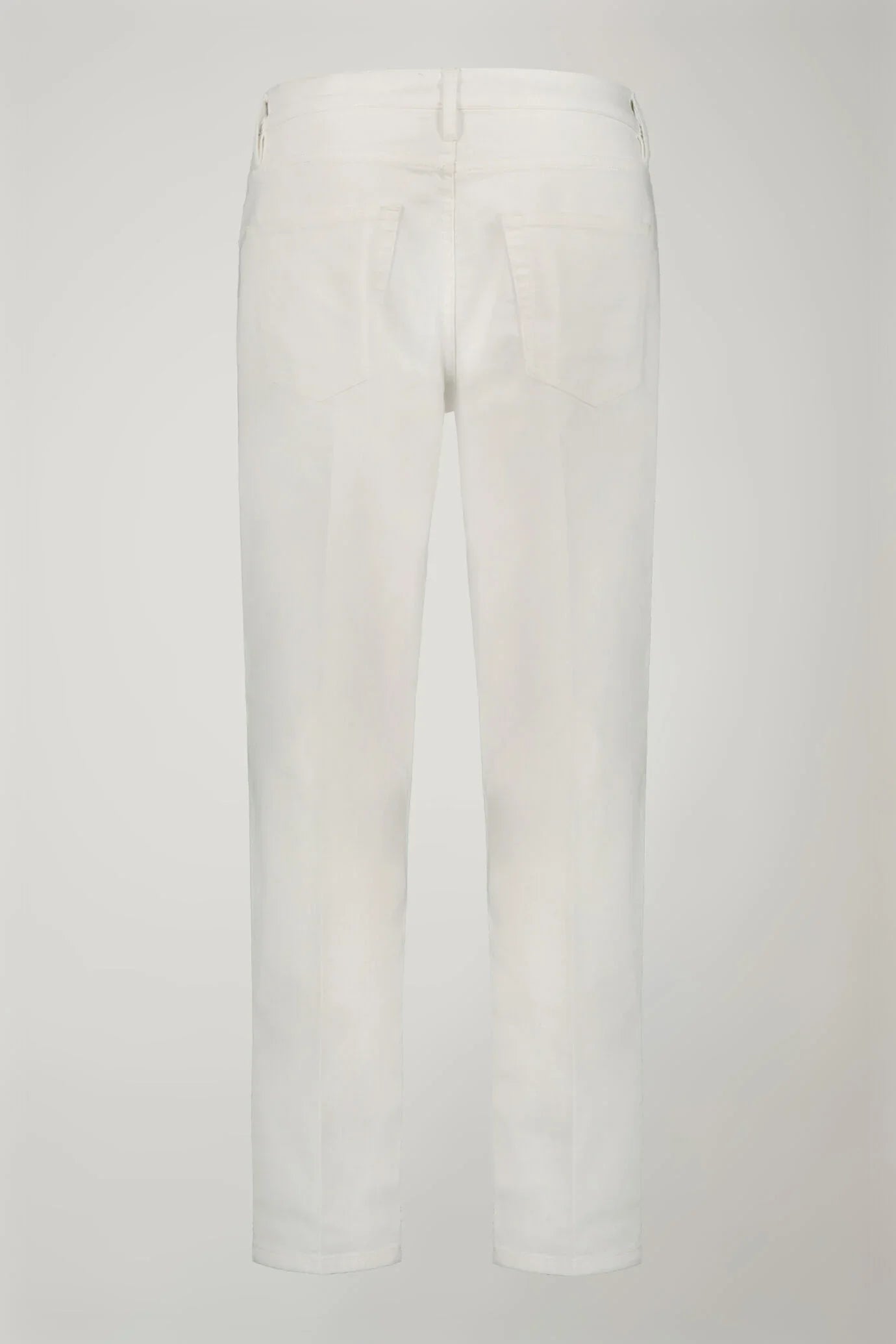 Men's 5-pocket trousers cotton fabric construction twill stretch regular fit