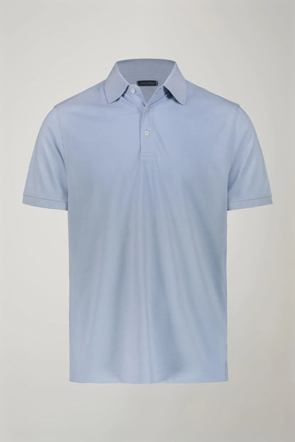 Men's short sleeve polo shirt 100% piquet cotton regular fit