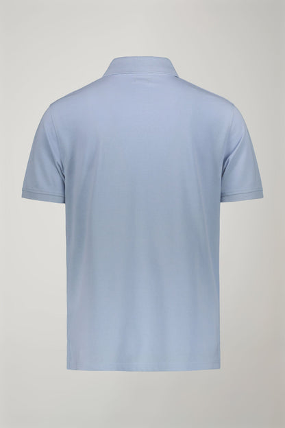 Men's short sleeve polo shirt 100% piquet cotton regular fit