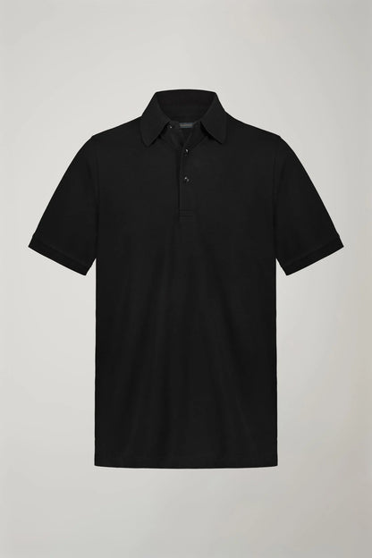 Men's short sleeve polo shirt 100% piquet cotton regular fit