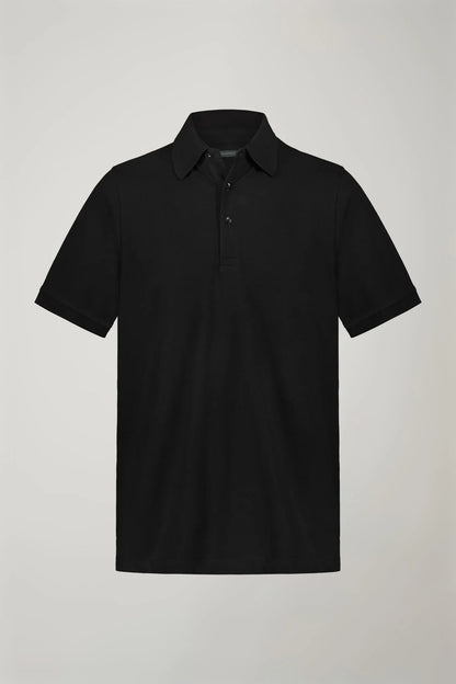 Men's short sleeve polo shirt 100% piquet cotton regular fit