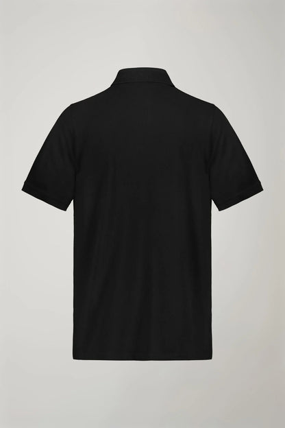 Men's short sleeve polo shirt 100% piquet cotton regular fit