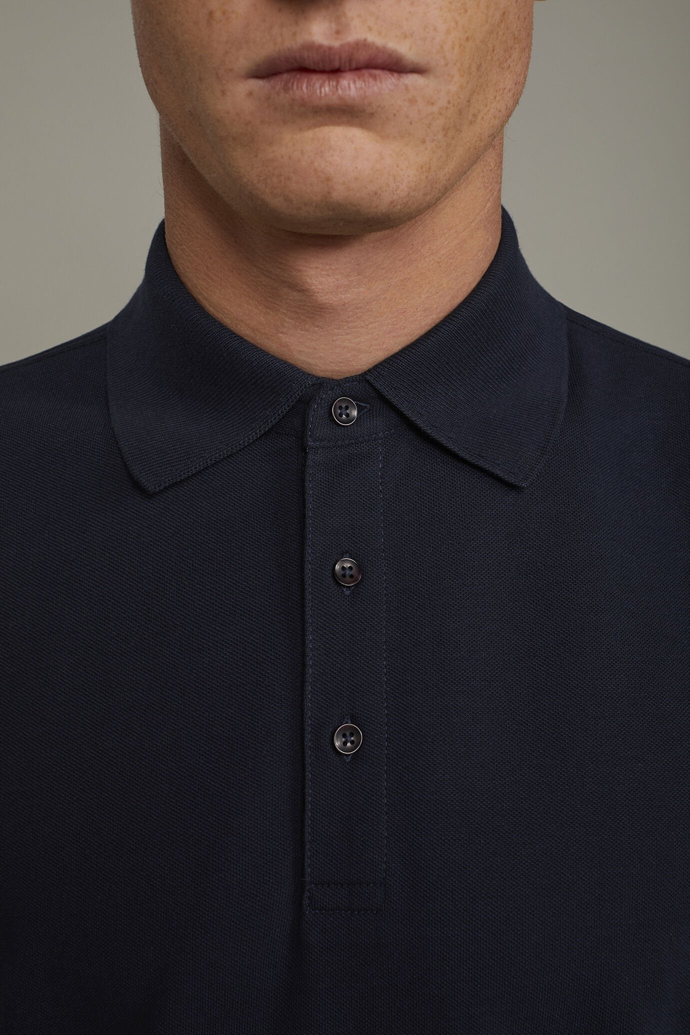 Men's short sleeve polo shirt 100% piquet cotton regular fit