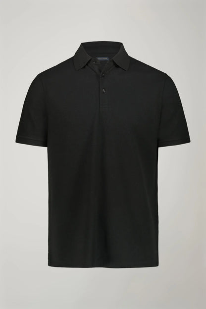 Men's short sleeve polo shirt 100% piquet cotton regular fit
