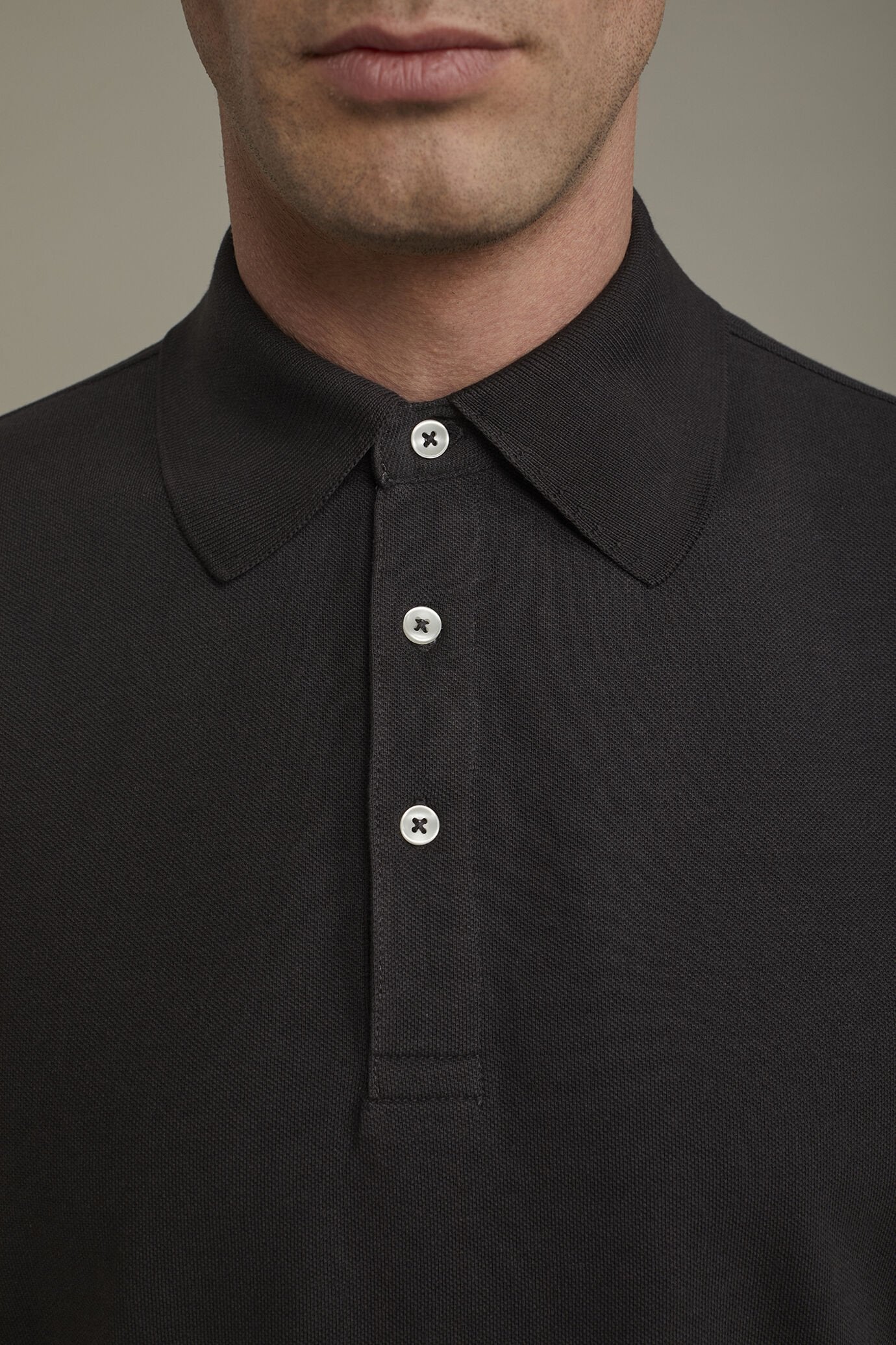 Men's short sleeve polo shirt 100% piquet cotton regular fit