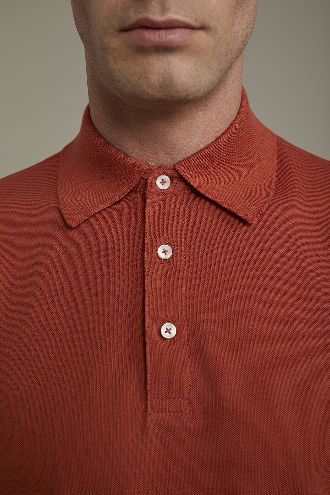 Men's short sleeve polo shirt 100% piquet cotton regular fit
