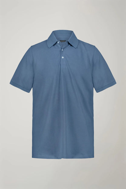 Men's short sleeve polo shirt 100% piquet cotton regular fit
