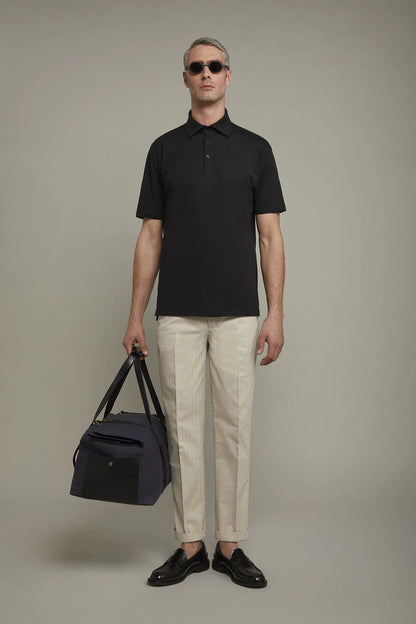 Men's polo shirt short sleeves 100% supima cotton regular fit