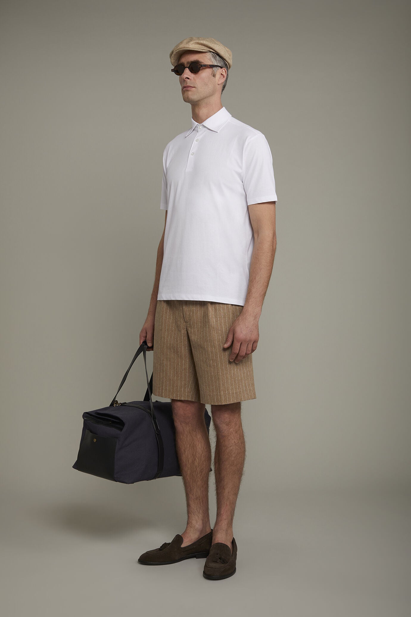 Men's polo shirt short sleeves 100% supima cotton regular fit
