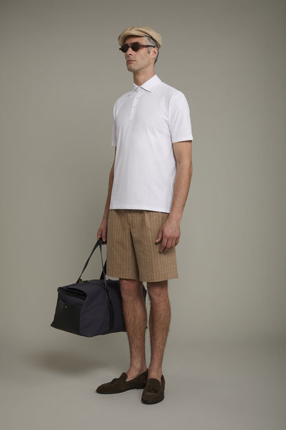 Men's polo shirt short sleeves 100% supima cotton regular fit