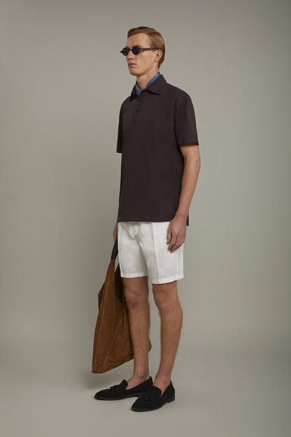 Men's polo shirt short sleeves 100% supima cotton regular fit