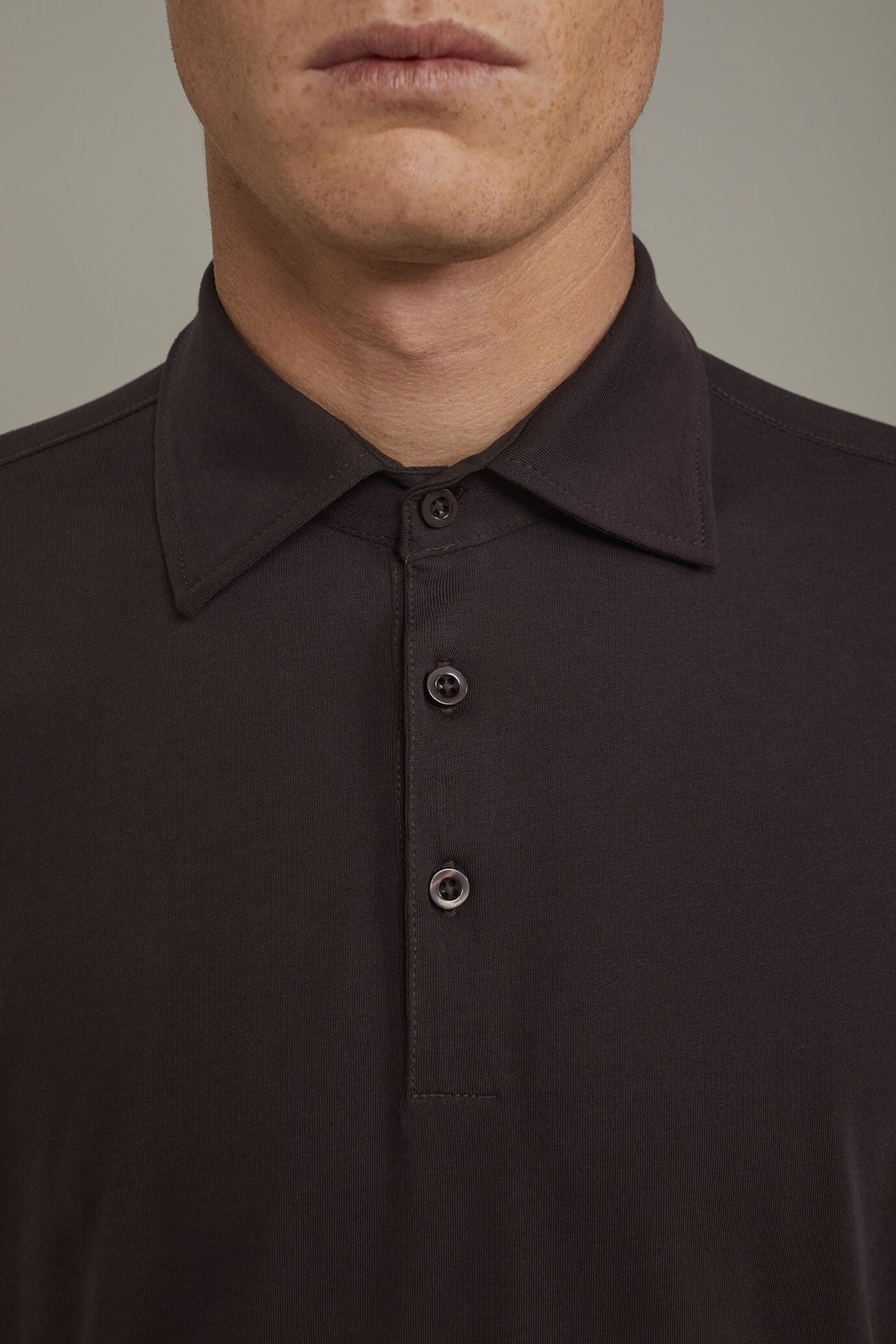 Men's polo shirt short sleeves 100% supima cotton regular fit