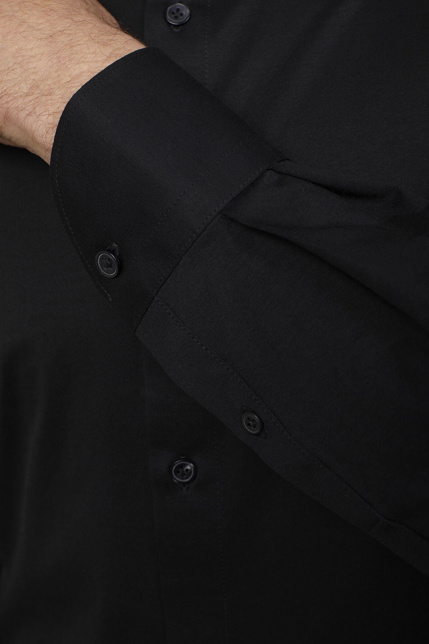 Men’s long-sleeved polo shirt with classic collar 100% piquet cotton regular fit