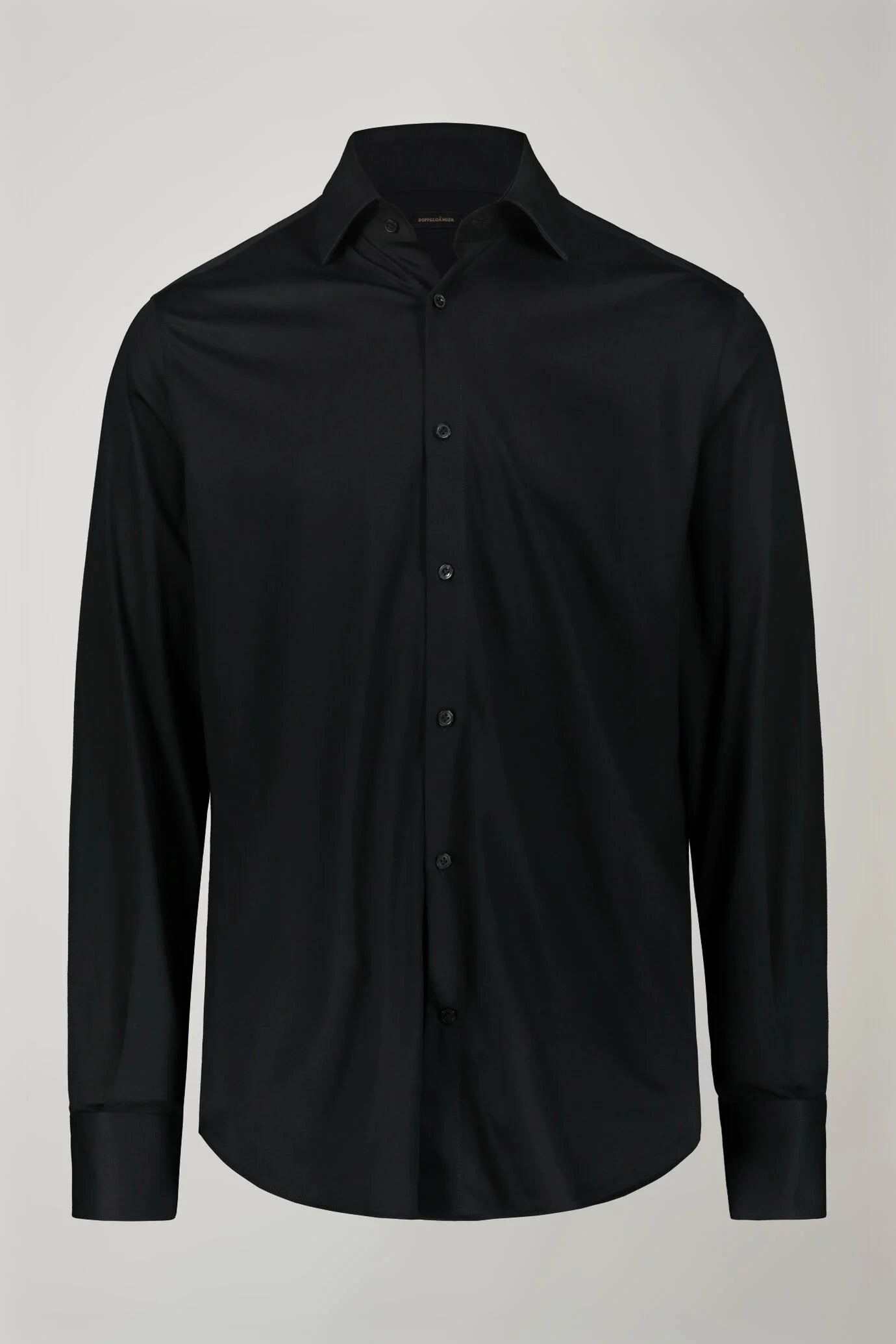 Men’s long-sleeved polo shirt with classic collar 100% piquet cotton regular fit