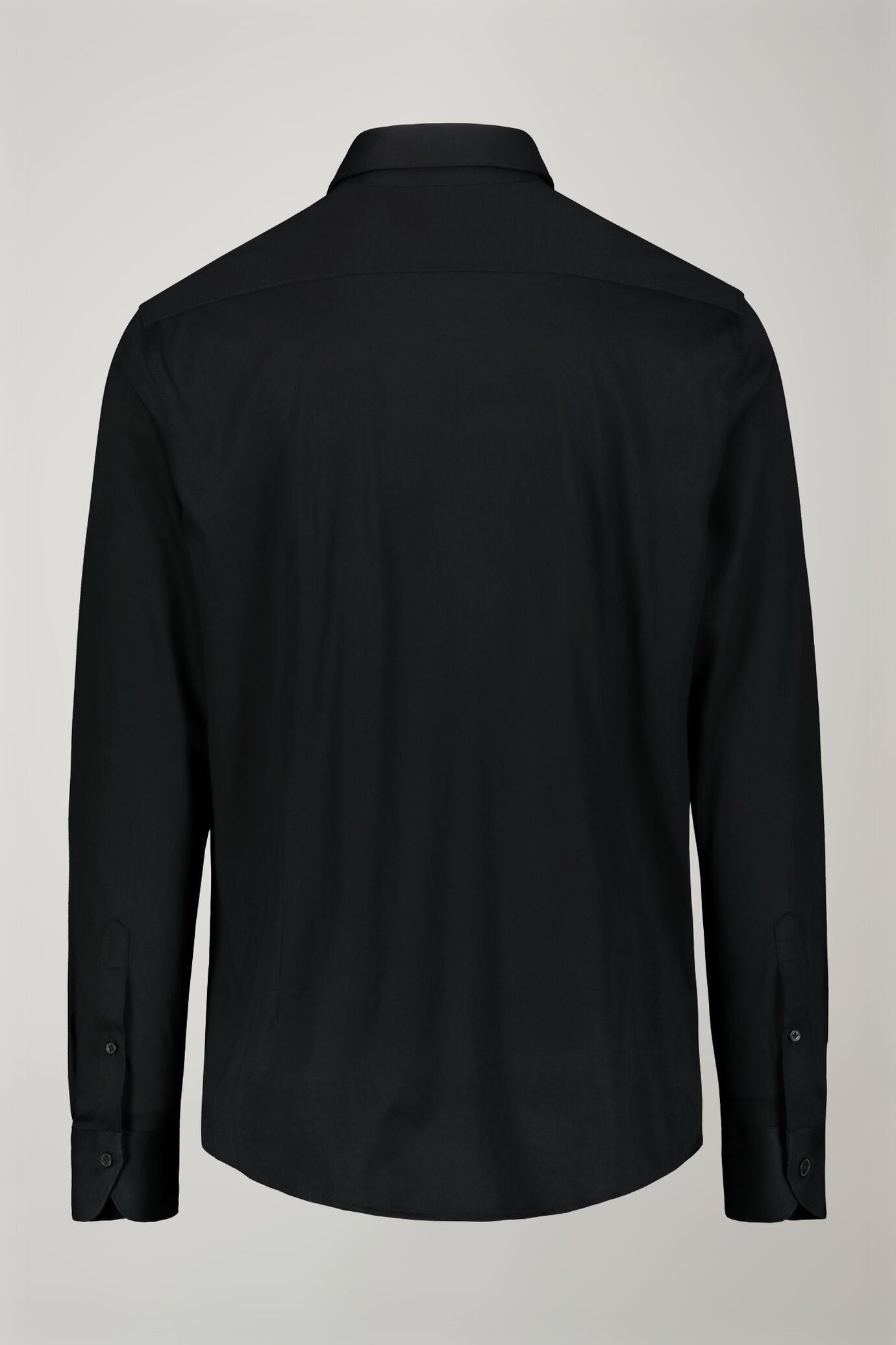Men’s long-sleeved polo shirt with classic collar 100% piquet cotton regular fit