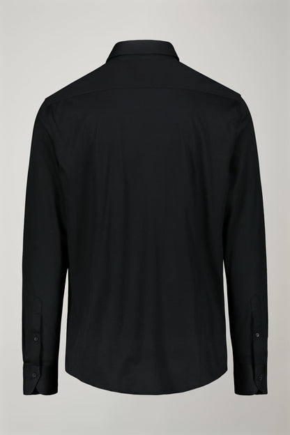 Men’s long-sleeved polo shirt with classic collar 100% piquet cotton regular fit