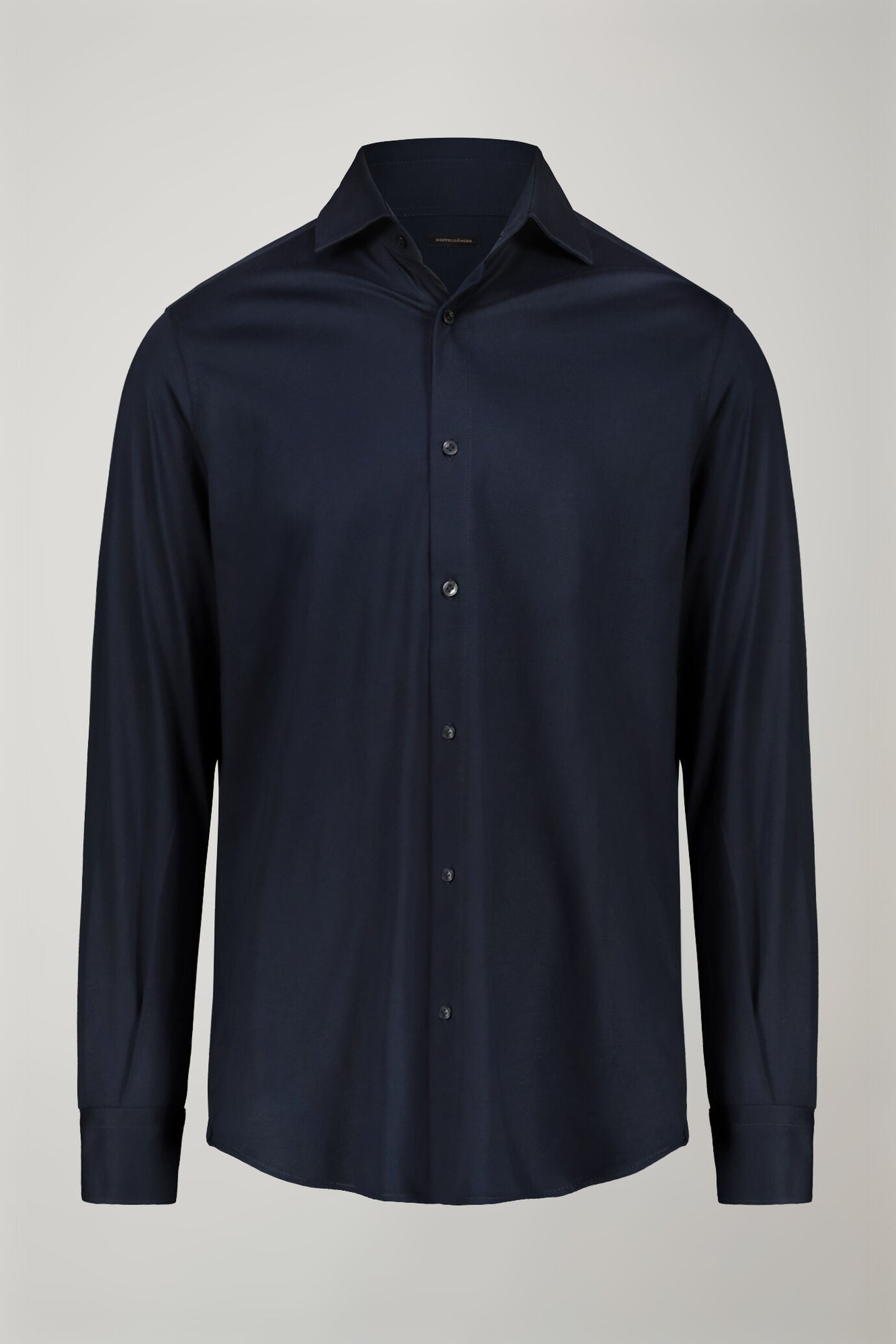 Men’s long-sleeved polo shirt with classic collar 100% piquet cotton regular fit