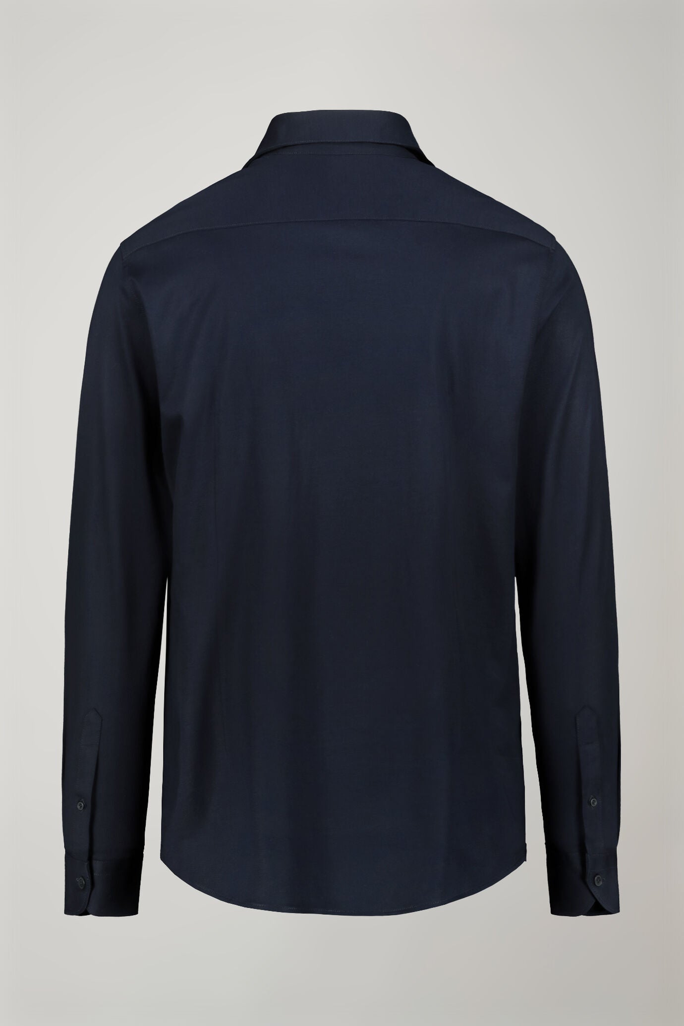 Men’s long-sleeved polo shirt with classic collar 100% piquet cotton regular fit