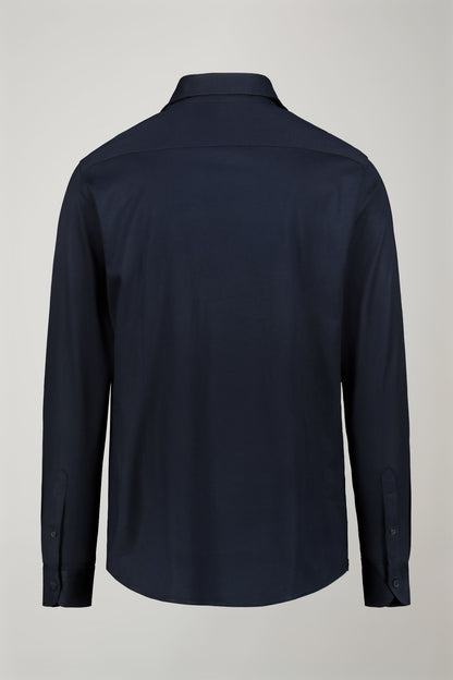 Men’s long-sleeved polo shirt with classic collar 100% piquet cotton regular fit