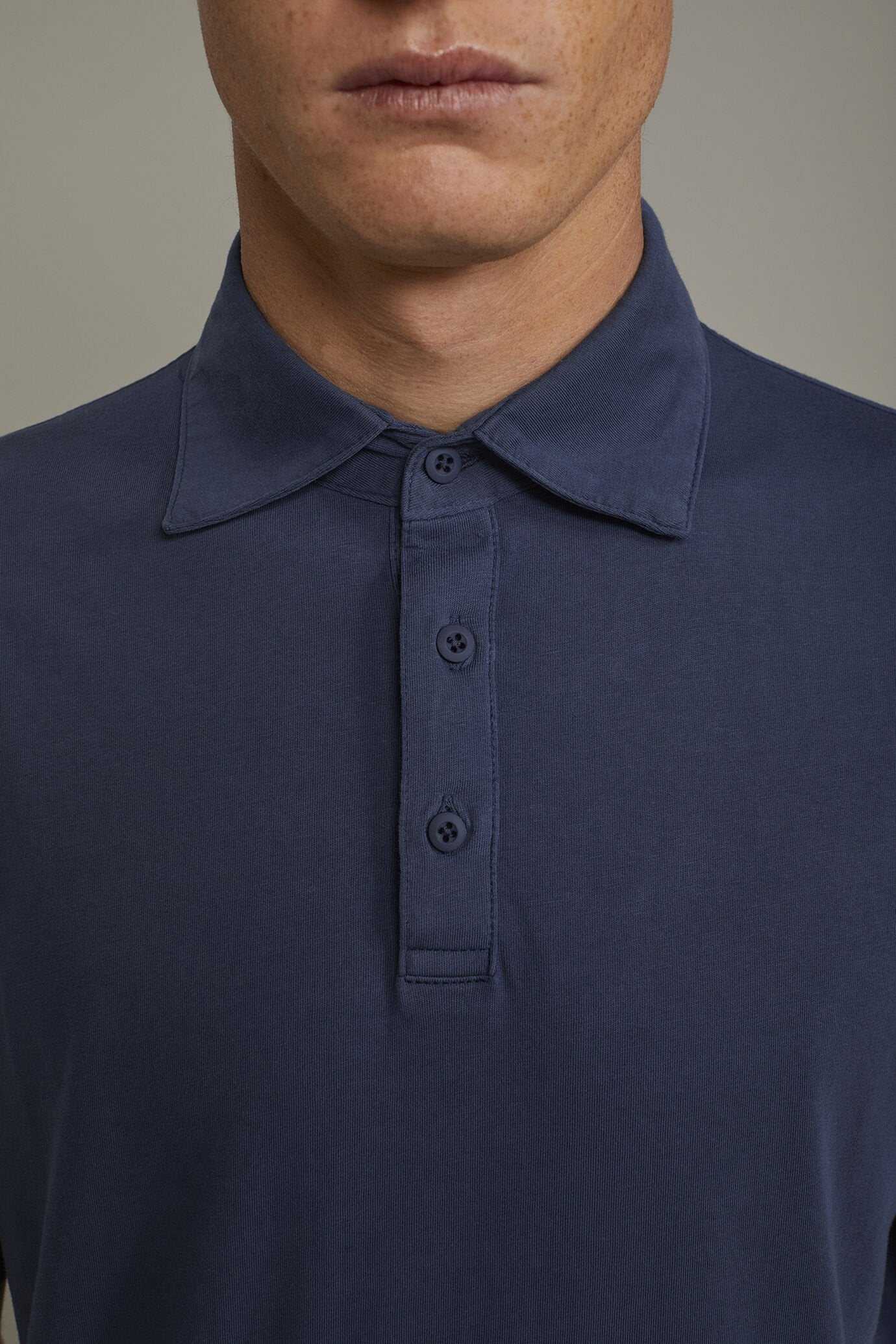 Men's short sleeve polo shirt 100% cotton regular fit