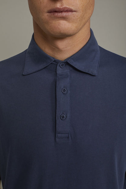 Men's short sleeve polo shirt 100% cotton regular fit