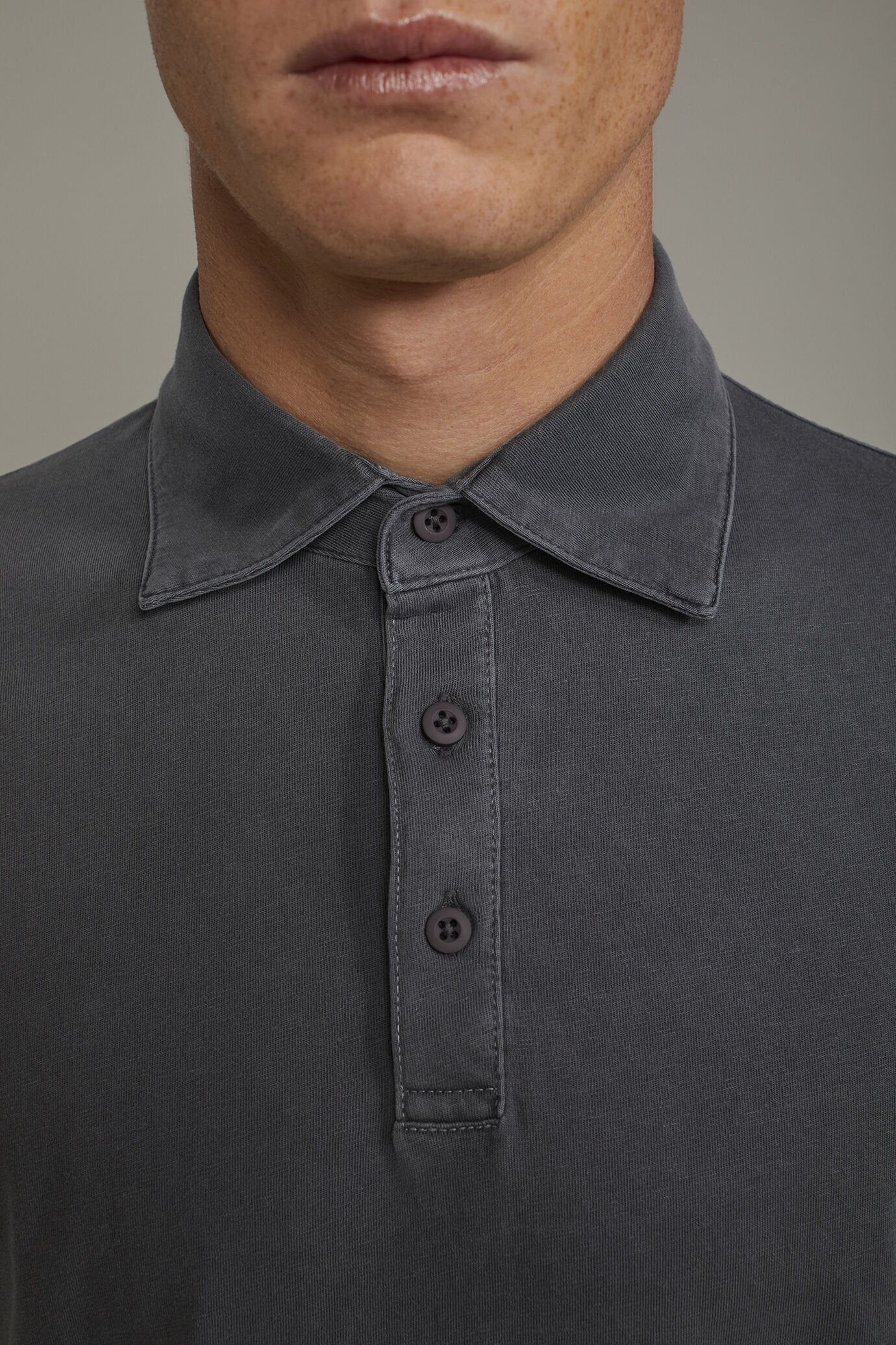Men's short sleeve polo shirt 100% cotton regular fit