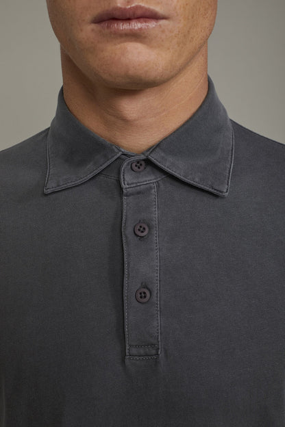 Men's short sleeve polo shirt 100% cotton regular fit